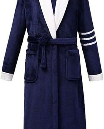 Comfortable Flannel Men Robe Nightwear Plus Size Sleepwear Nightgown Thick Coral Fleece Home Clothes Loungewear Loose Bathrobe