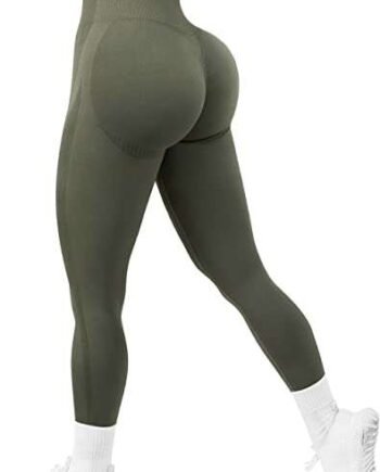 OMKAGI Women Scrunch Seamless Gym Leggings High Waist Yoga Pants Butt Lifting Workout Leggings