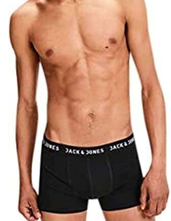 Jack and Jones Huey Mens Trunks Underwear Cotton Regular Boxer Shorts Pack of 5
