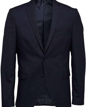 Selected Homme Men's Slhslim-mylologan Suit B, Blazer Navy,