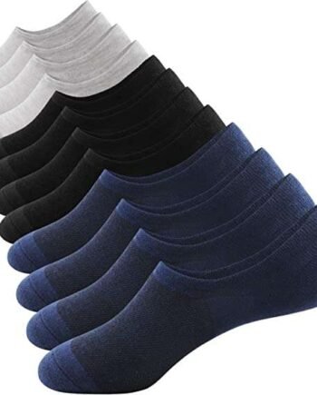 SIMIYA No Show Socks Mens Trainer Socks Cotton Invisible Socks(6pairs) Ankle Socks Breathable Low Cut Socks With Anti-Slip Silicone Stripes