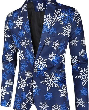Men's Creative Holiday Jacket for Men Suit Vests with Pockets Party Prom Date Blazer Suit Novelty 3D Printed Tuxedo Vest Valentine's Day Christmas Clothes for Men
