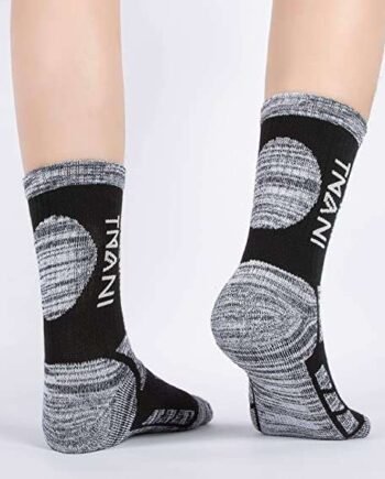 RUIXUE Mens Thermal Socks 5 Pairs Athletic Socks Breathable Cushion Crew Socks Outdoor Multi Performance Walking Hiking Trekking Running Socks