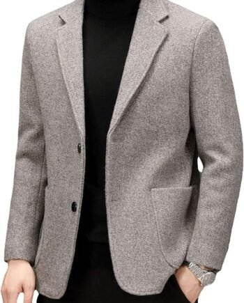 Men Simple Casual Suits Jacket Slim Fit Wedding Dress Blazer Coat Business Jacket