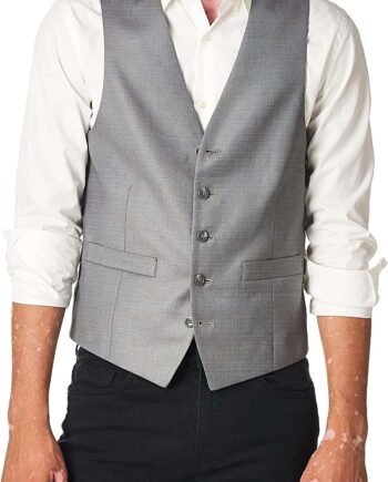 Kenneth Cole Reaction Men's Techni-Cole Stretch Slim Fit Suit Separate (Blazer, Pant) Business Vest